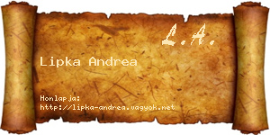 Lipka Andrea névjegykártya